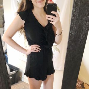 XHILARATION flutter edge romper